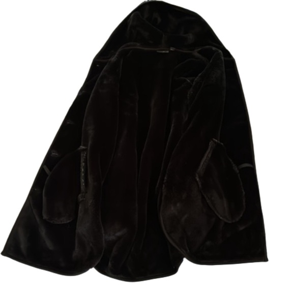 Ike Behar Hooded Jacket, Size S, Black & White - Picture 3 of 11